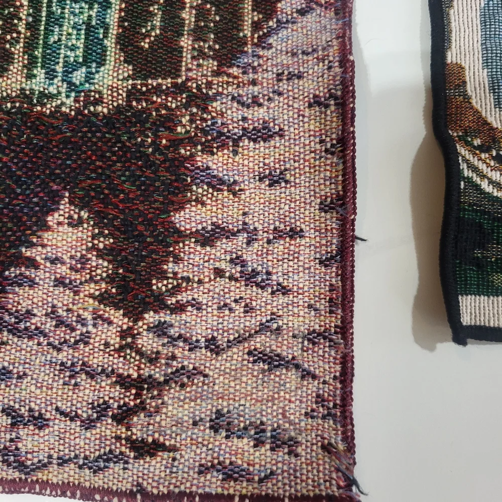 Holiday christmas tapestry
